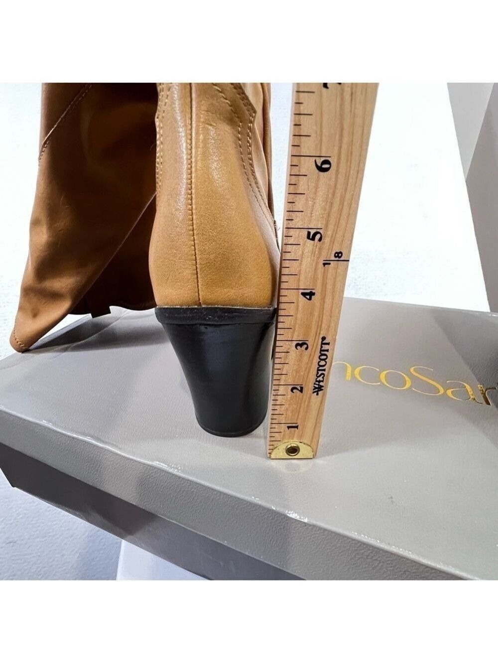 Franco Sarto Women's glenice Knee High Boots Size 9.5 In DESERT CAMEL New - Picture 9 of 12